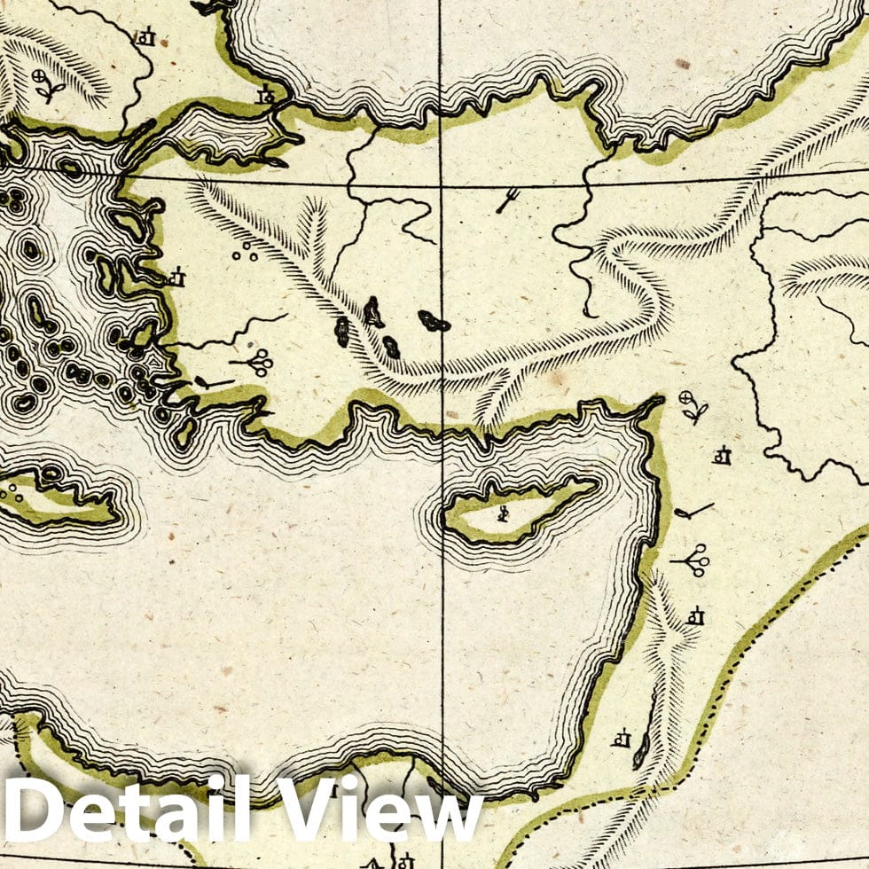 Historic Map : School Atlas Map, Eastern Mediterranean. 1799 - Vintage Wall Art