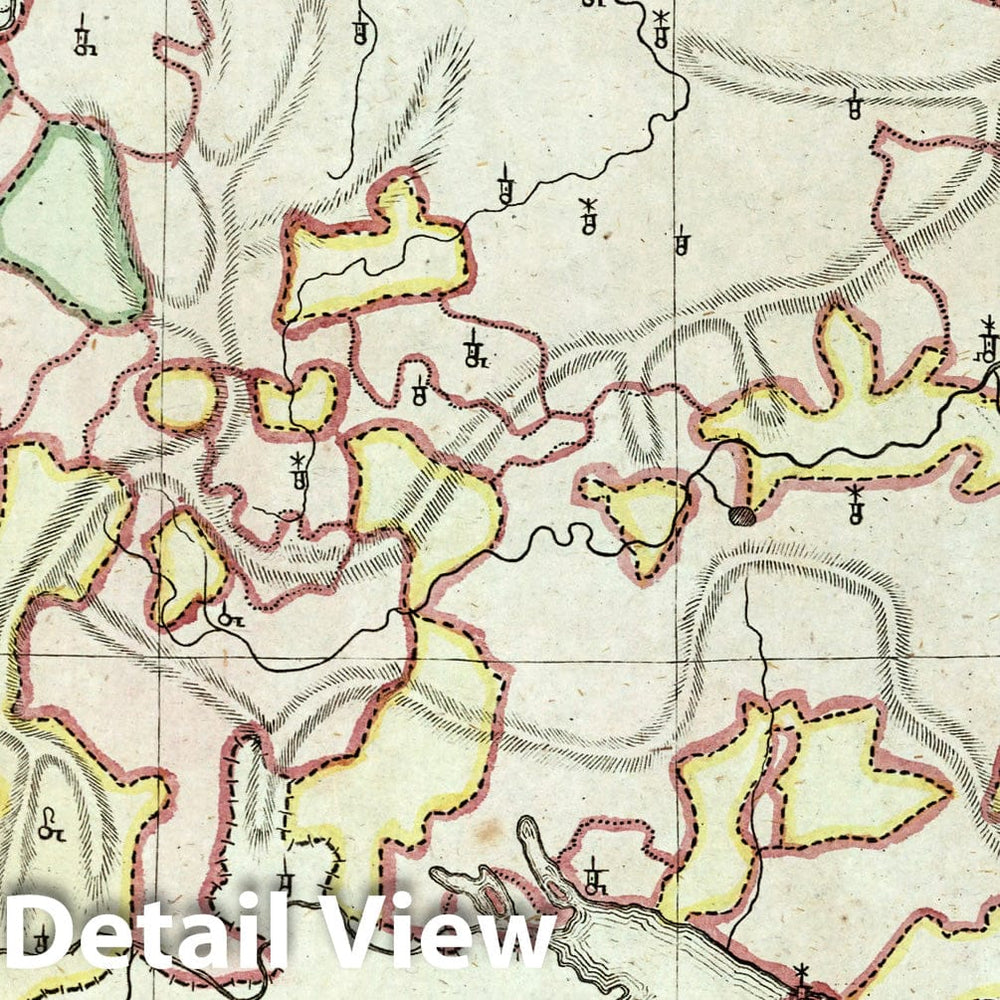 Historic Map : School Atlas Map, Swabia District, Germany 1801 - Vintage Wall Art