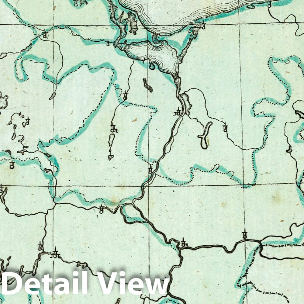 Historic Map : School Atlas Map, Northern Upper Saxon District, Germany. 1801 - Vintage Wall Art