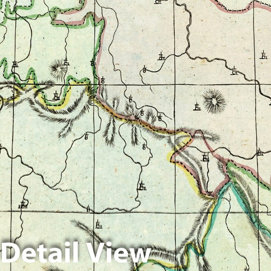 Historic Map : School Atlas Map, Bohemia, Moravia and Silenia, Czech Republic. 1801 - Vintage Wall Art