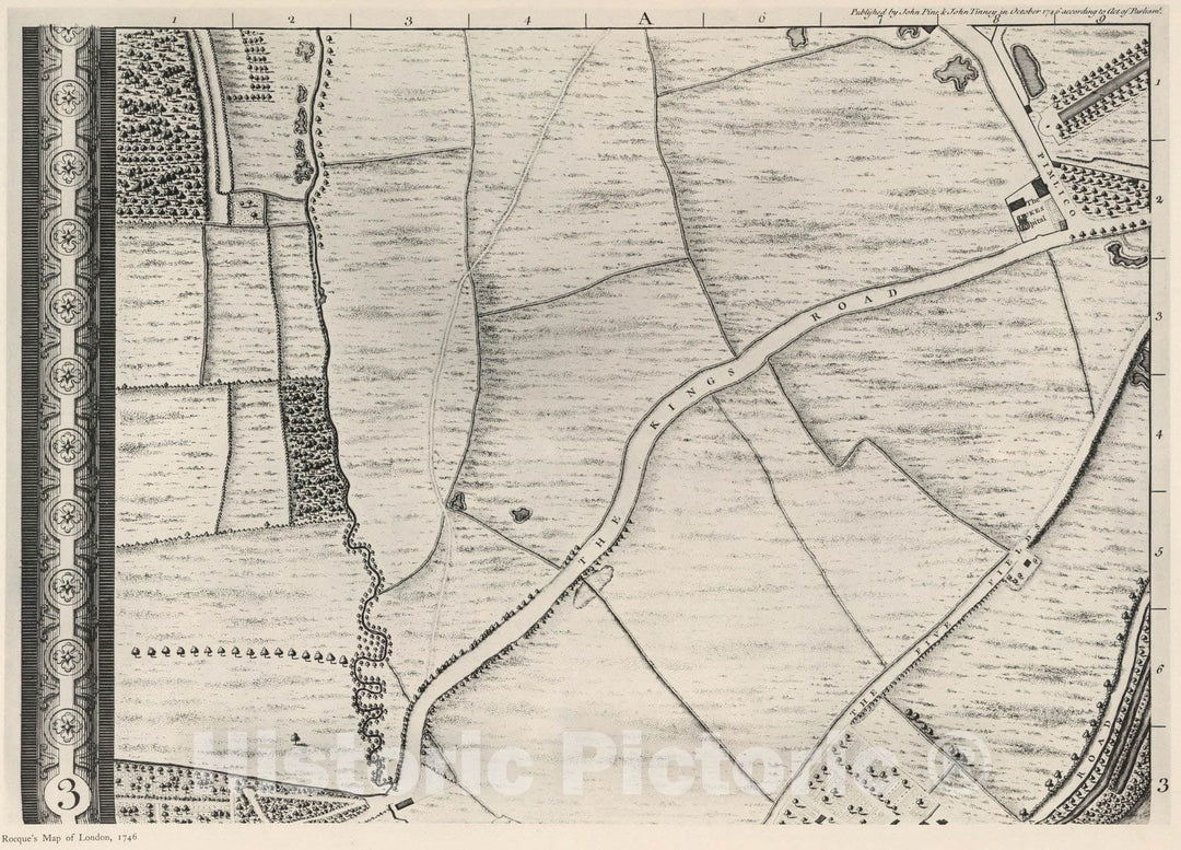 Historic Map : London (England), City Atlas Map, Sheet A 3 (a). 1919 - Vintage Wall Art