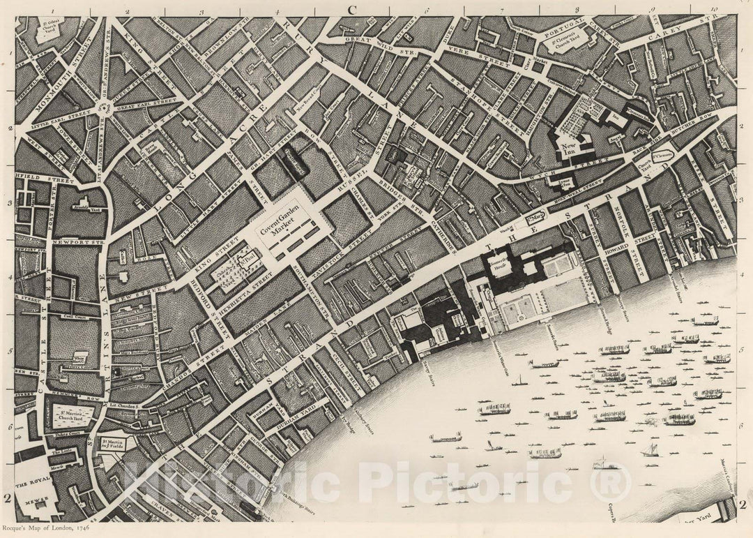 Historic Map : London (England), City Atlas Map, Sheet C 2 (a). 1919 - Vintage Wall Art