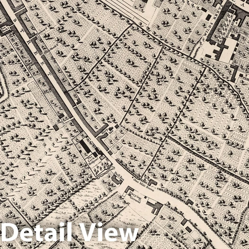 Historic Map : London (England), City Atlas Map, Sheet E 3 (a). 1919 - Vintage Wall Art