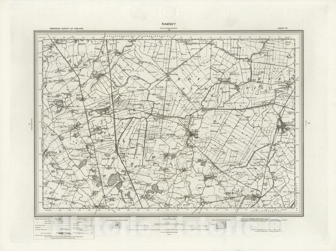 Historic Map : 172 Ramsey 1898 - Vintage Wall Art