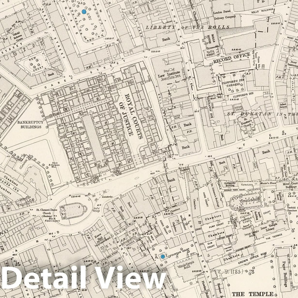 Historic Map : London (England), City Atlas Map, London Sheet VII.64 1896 - Vintage Wall Art