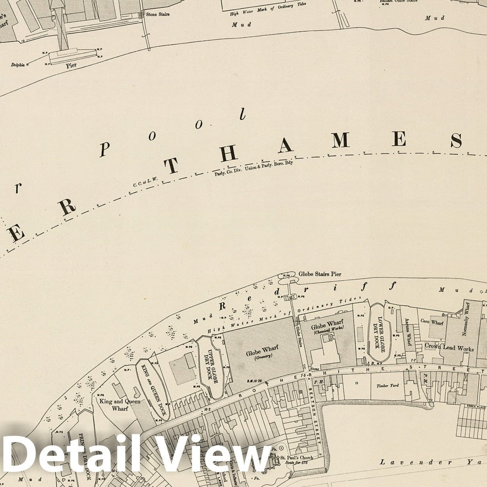 Historic Map : London (England), City Atlas Map, London Sheet VII.79 1896 - Vintage Wall Art