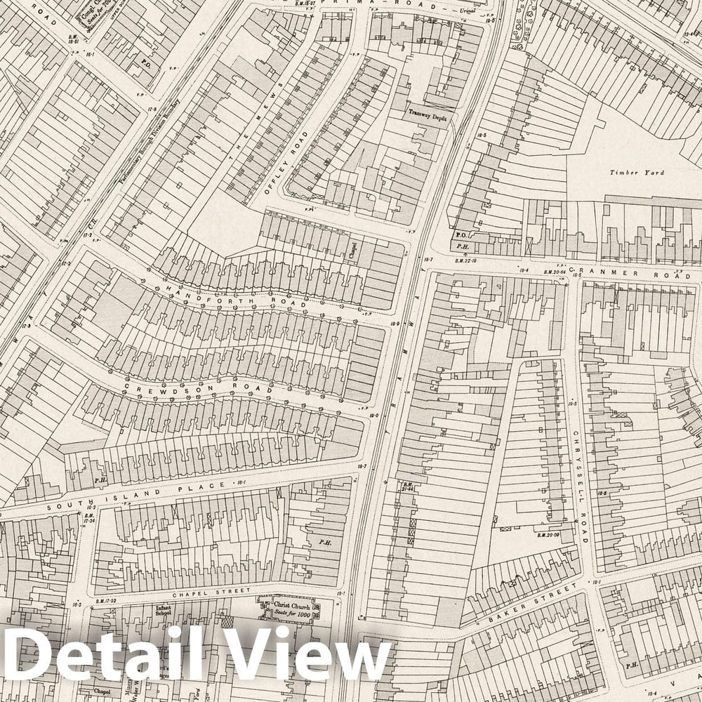 Historic Map : London (England), City Atlas Map, London Sheet XI.24 1895 - Vintage Wall Art