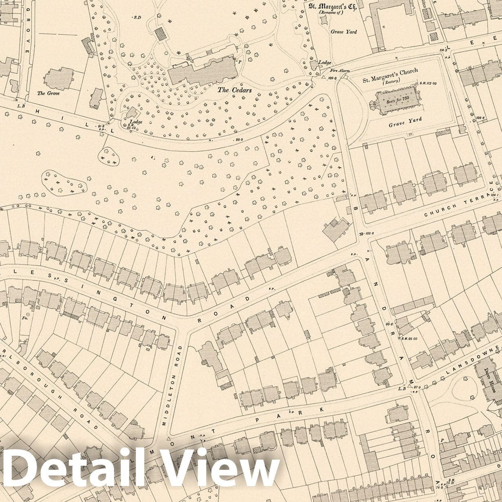 Historic Map : London (England), City Atlas Map, London Sheet XII.52 1895 - Vintage Wall Art