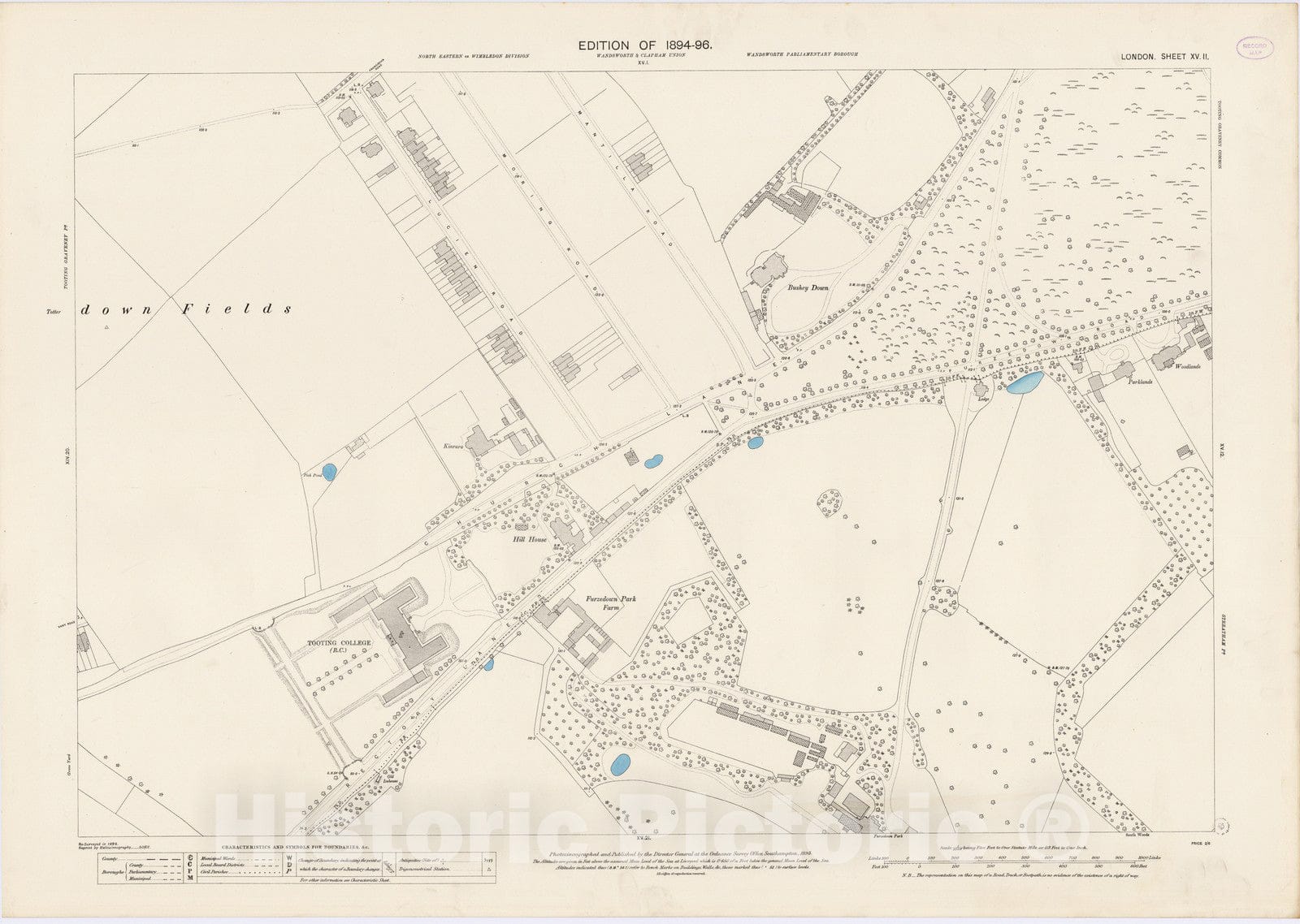 Historic Map : London (England), City Atlas Map, London Sheet XV.11 1895 - Vintage Wall Art