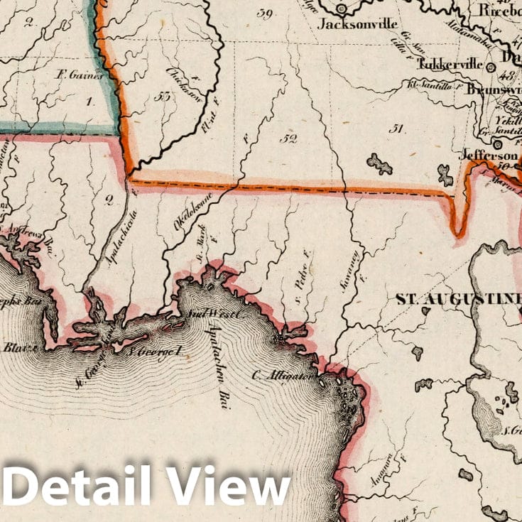 Historic Map : United States, A. Die Vereinigten Staaten von Nord Amerika 1830 v5 , Vintage Wall Art