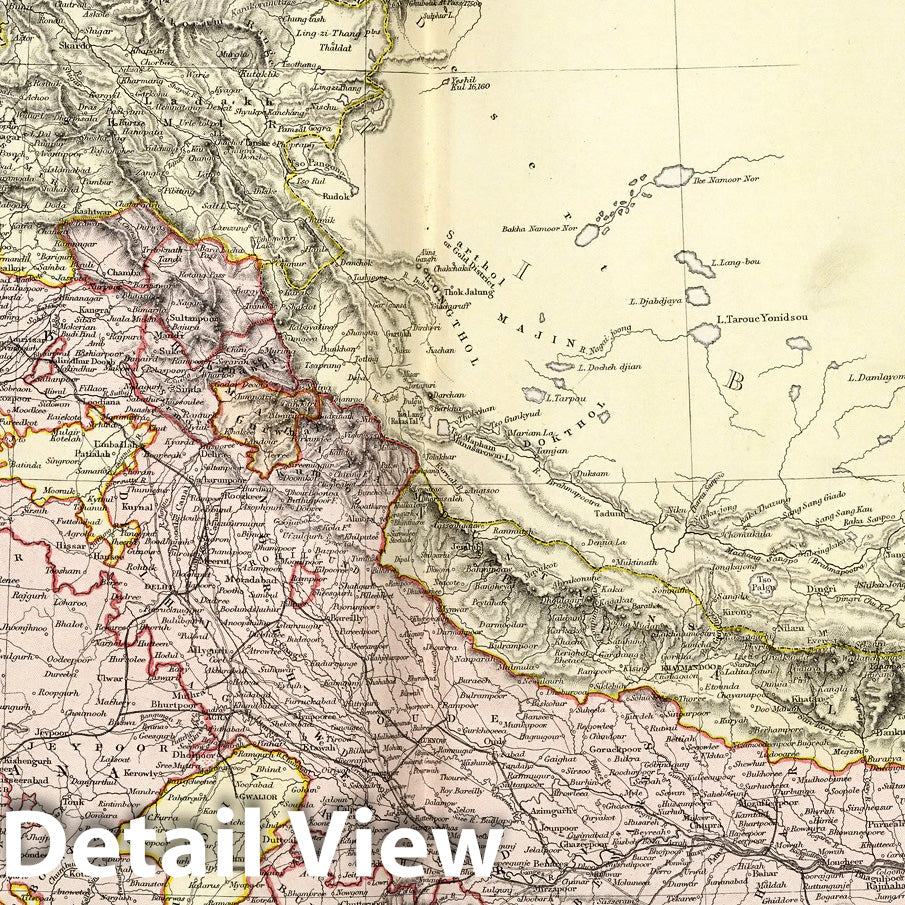 Historic Map : World Atlas Map, India. 1882 - Vintage Wall Art