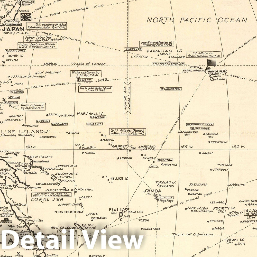 Historic Map : Map of the World, 1943 v1