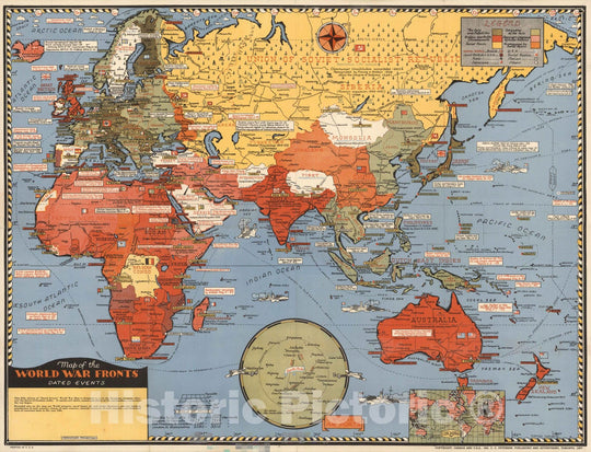 Historic Map : Map of the World, 1943 v2