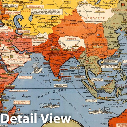 Historic Map : Map of the World, 1943 v2