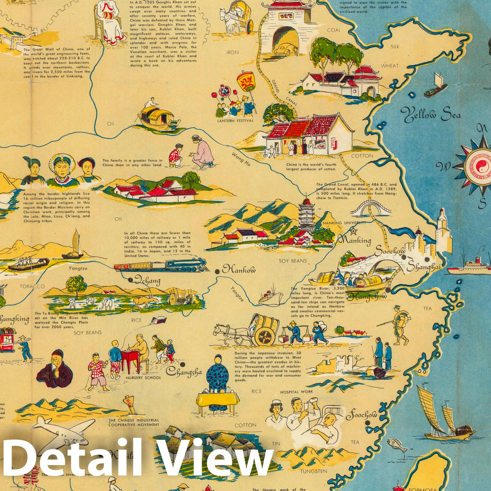 Historic Map : China : a friendship map, 1948 - Vintage Wall Art