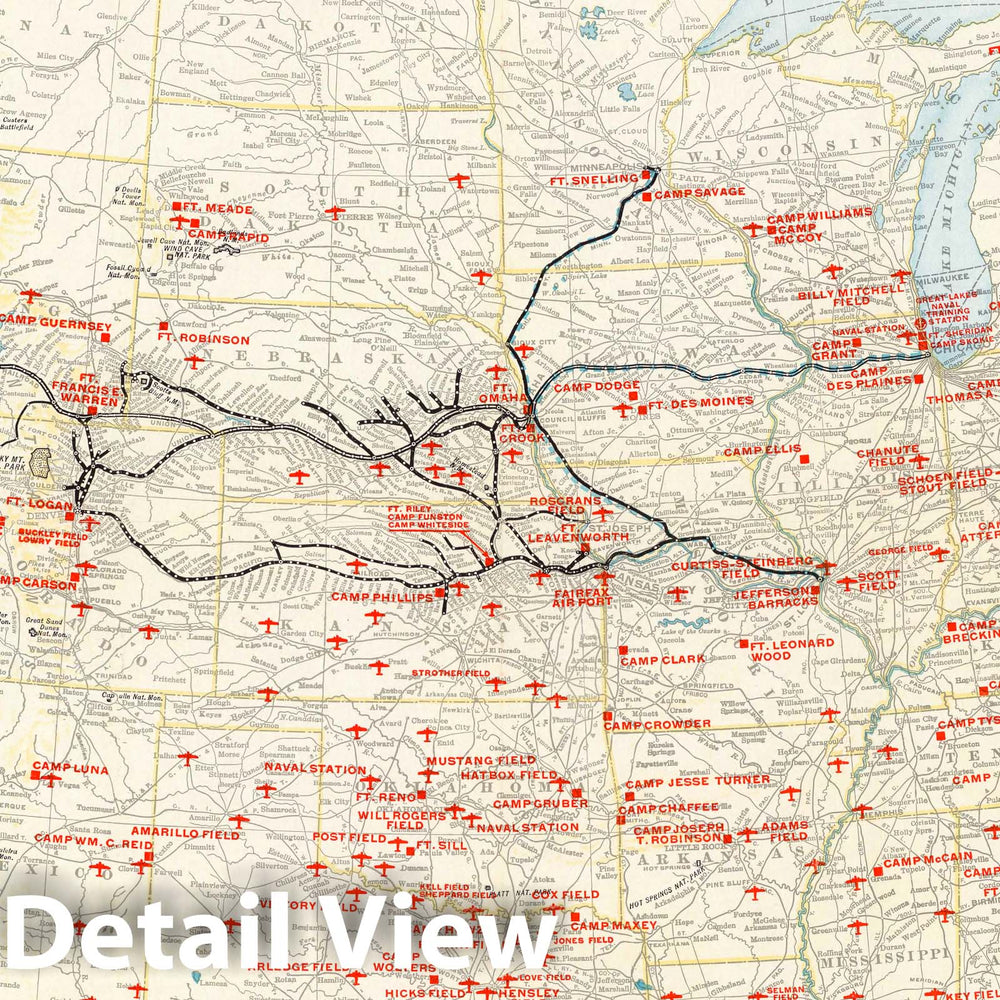 Historic Map : Geographically correct map of the United States, issued by Union Pacific Railroad, 1942 - Vintage Wall Art