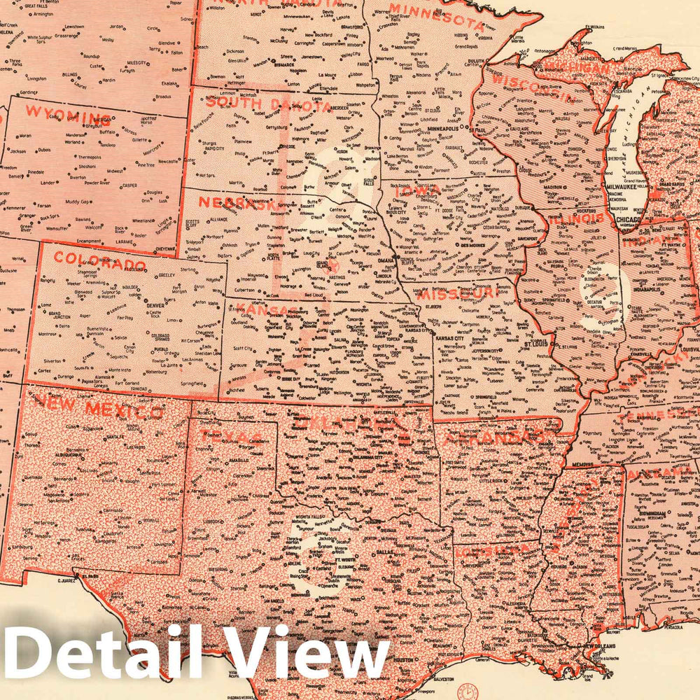 Historic Map : Radio Reference Map of the United States. World Radio Laboratories, 1947 - Vintage Wall Art