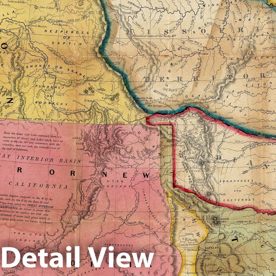 Historic Map : A New Map of Texas Oregon and California With The Regions Adjoining, 1846 v1