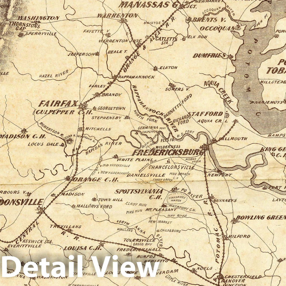 Historic Map : War Telegram Marking Map, 1862 - Vintage Wall Art