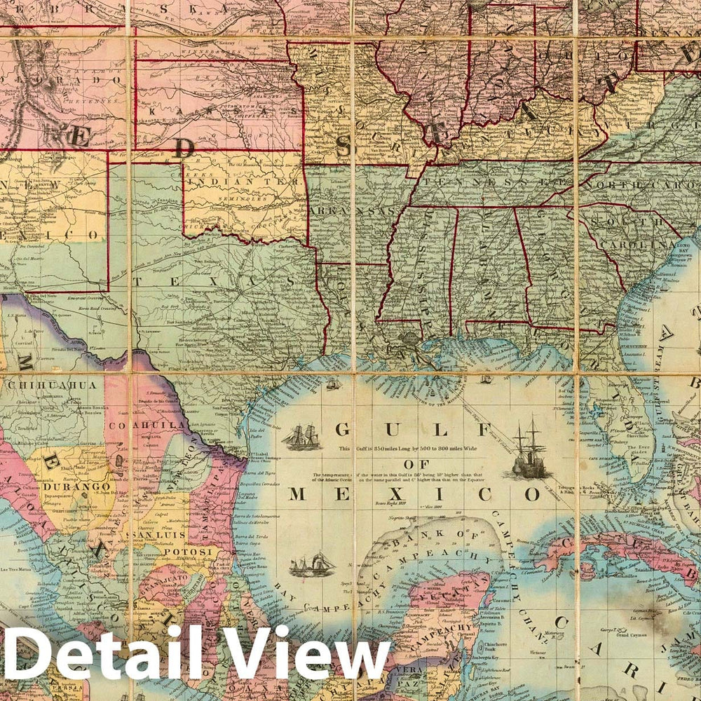 Historic Map : Colton's Railroad and Military Map, United States, 1862 - Vintage Wall Art