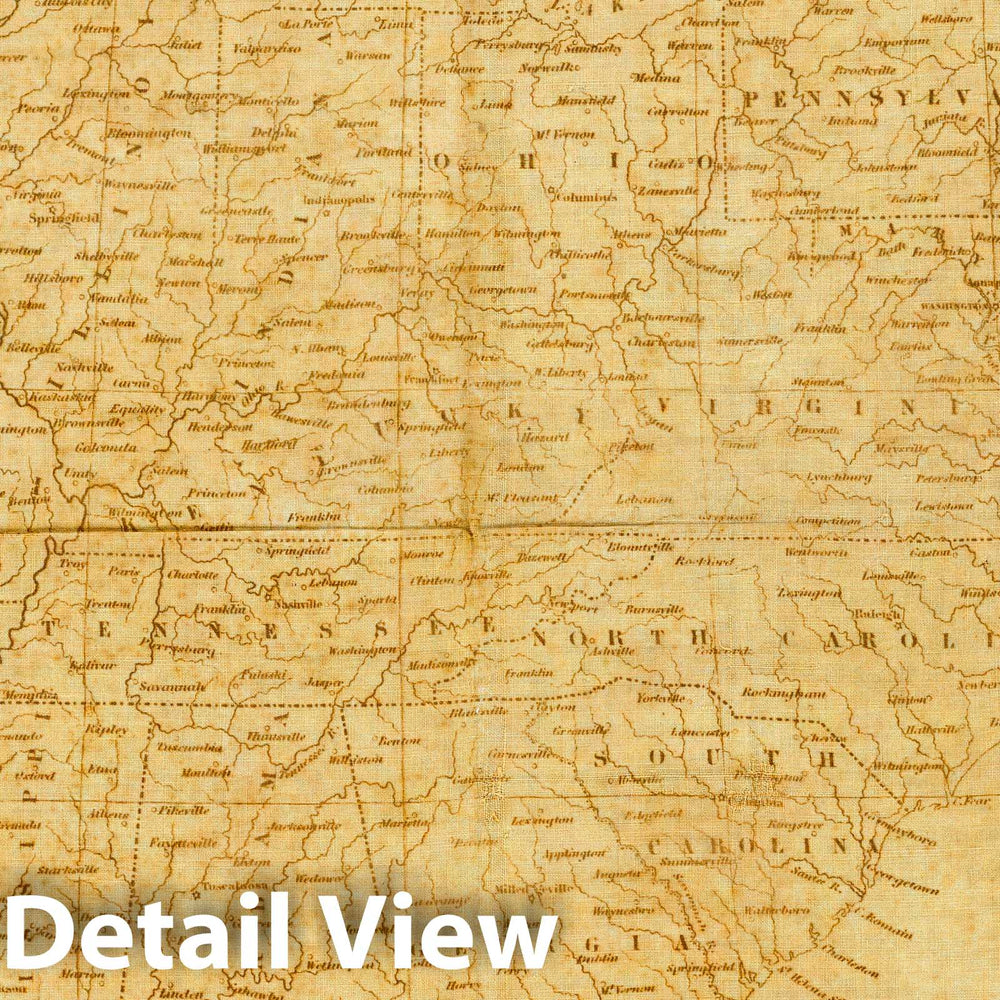 Historic Map : the United States, from the latest surveys, 1841 - Vintage Wall Art