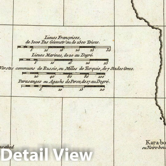 Historic Map : Caspian Sea, Asia; EuropeEssai d'une nouvelle carte de la Mer Caspienne. 1754 , Vintage Wall Art