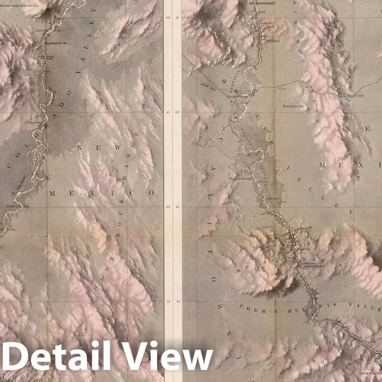 Historic Map : Geological Map Rio Colorado of the West, 1858 v1