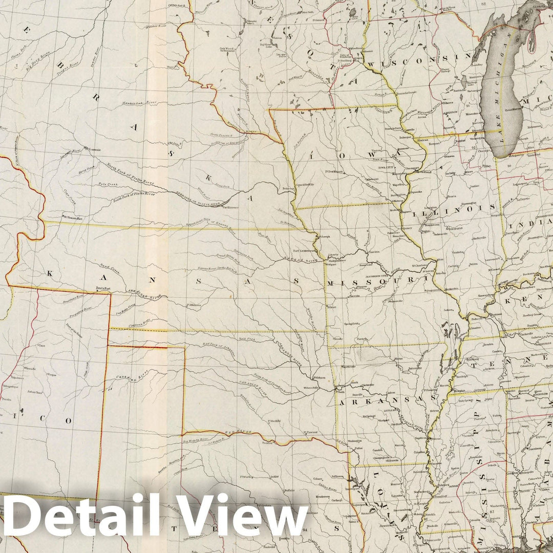 Historic Map : Map of the United States, 1854 v1