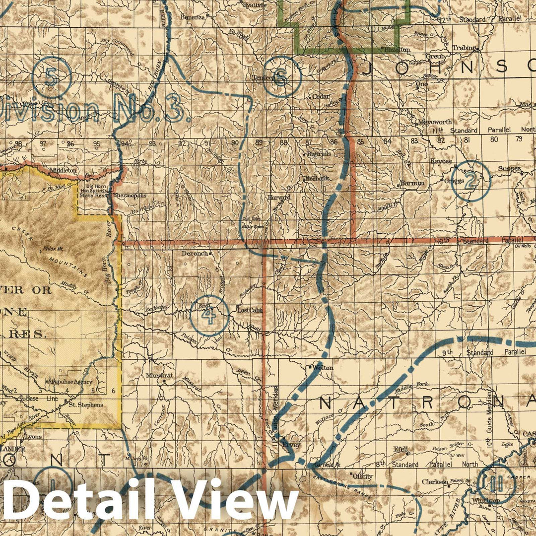 Historic Map - Map of The State of Wyoming, 1900 v1