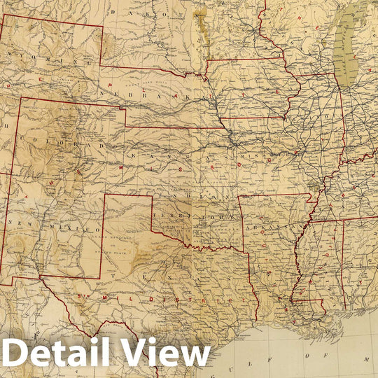 Historic Map : Composite: Military Map of the United States, 1869 v1