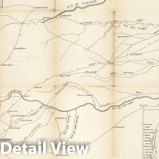 Historic Map : Map of The Seat of War Gen. Taylor's Field of Operations In Mexico, 1846 - Vintage Wall Art