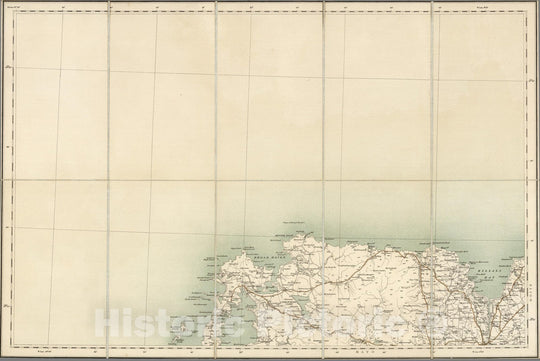 Historic Map : Sheet 3. 1904 - Ordnance Survey Ireland Quarter-inch Series. - Vintage Wall Art