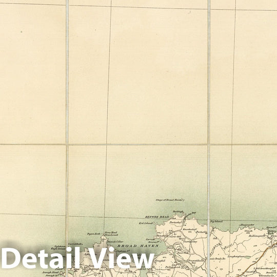 Historic Map : Sheet 3. 1904 - Ordnance Survey Ireland Quarter-inch Series. - Vintage Wall Art