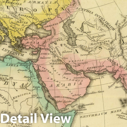 Historic Map : Europe Classical Atlas Map, Terra Veteribus, Nota. (1826) 1826 , Vintage Wall Art