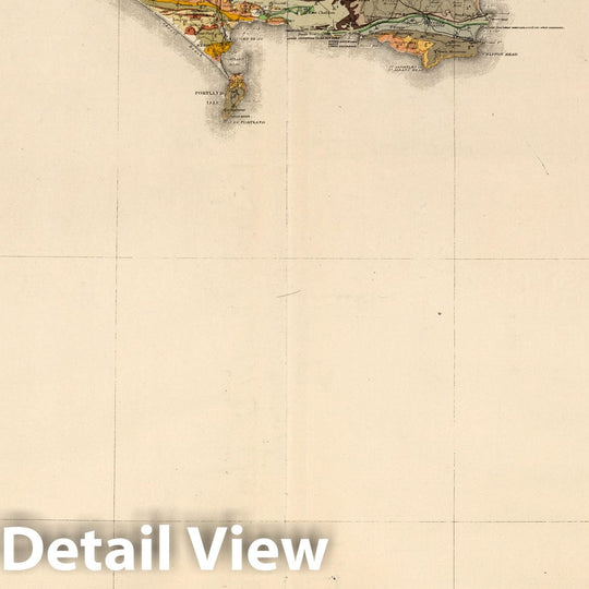 Historic Map : Geologic Atlas Map, Sheet 14. Ordnance Survey of England and Wales. 1896 - Vintage Wall Art