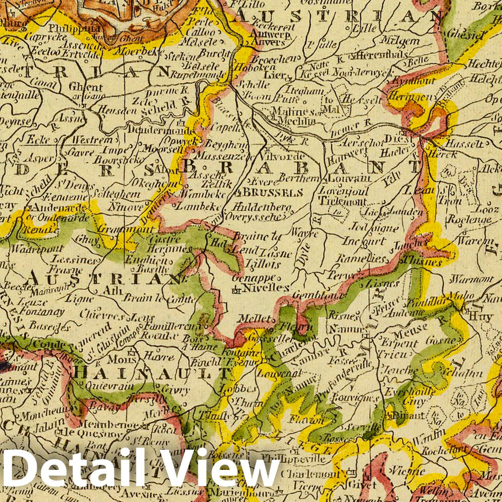 Historic Map : World Atlas Map, Netherlands. 1821 - Vintage Wall Art