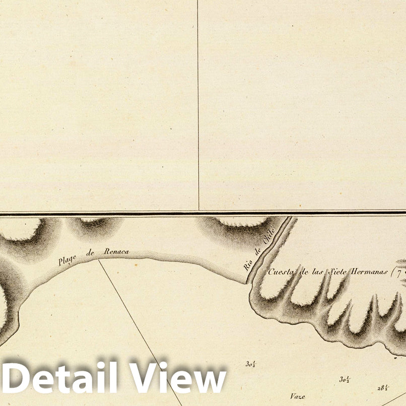 Historic Map : Chile; Peru, Callao Region (Peru) Chart Map, Callao de Lima, Valparaiso. 1797 , Vintage Wall Art