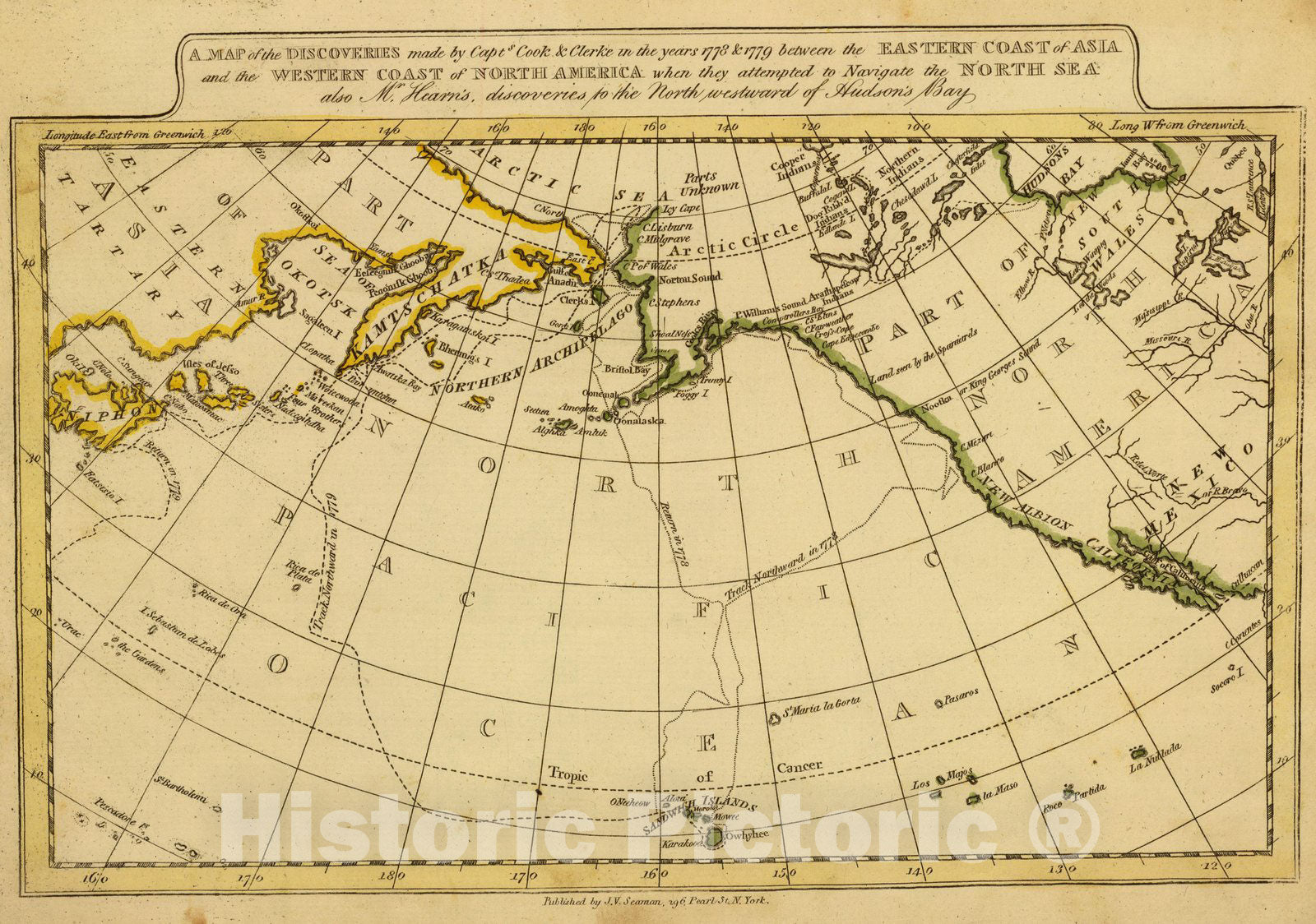 Historic Map : World Atlas Map, E. Asia, W. North America. 1821 - Vintage Wall Art