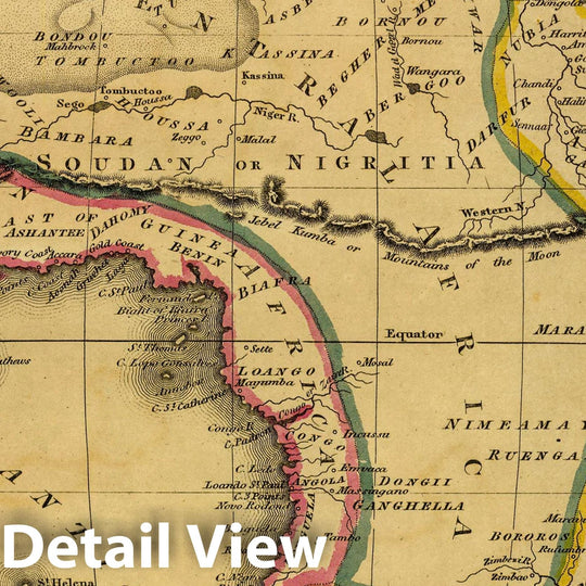 Historic Map : School Atlas Map, Africa. 1820 v2