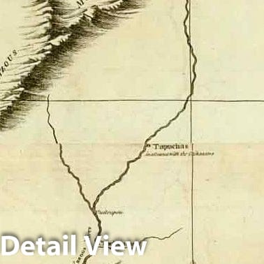 Historic Map : Course of the River Mississipi, from the Balise to Fort Chartres; Taken on an Expedition to the Illinois, 1775, Robert Sayer, Vintage Wall Art