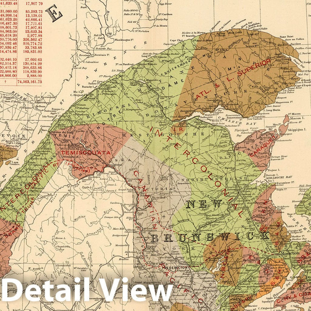 Historic Map : No.17, Railways: Quebec and Maritime Provinces 1906 - Vintage Wall Art