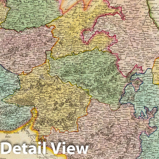 Historic Map : World Atlas Map, The Netherlands and the countries to the left bank of the Rhine. 1810 - Vintage Wall Art