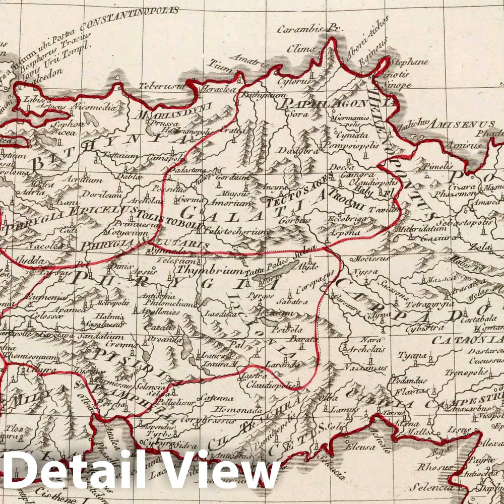 Historic Map : Turkey, Asia MinorXLIII. Asiae que vulgo Minor dicitur et Syrie. 1804 , Vintage Wall Art