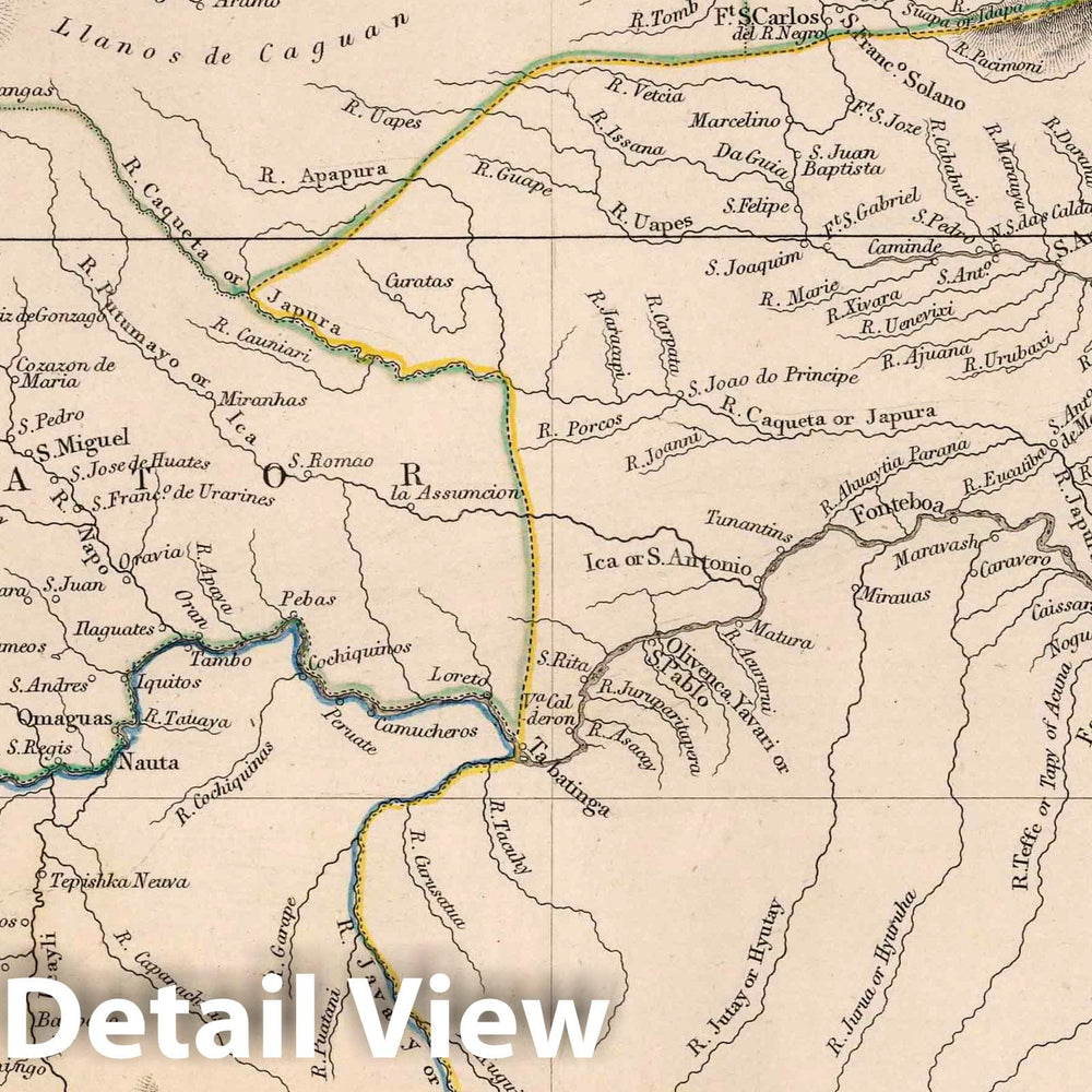 Historic Map : World Atlas Map, Colombia Peru &c. 1841 - Vintage Wall Art