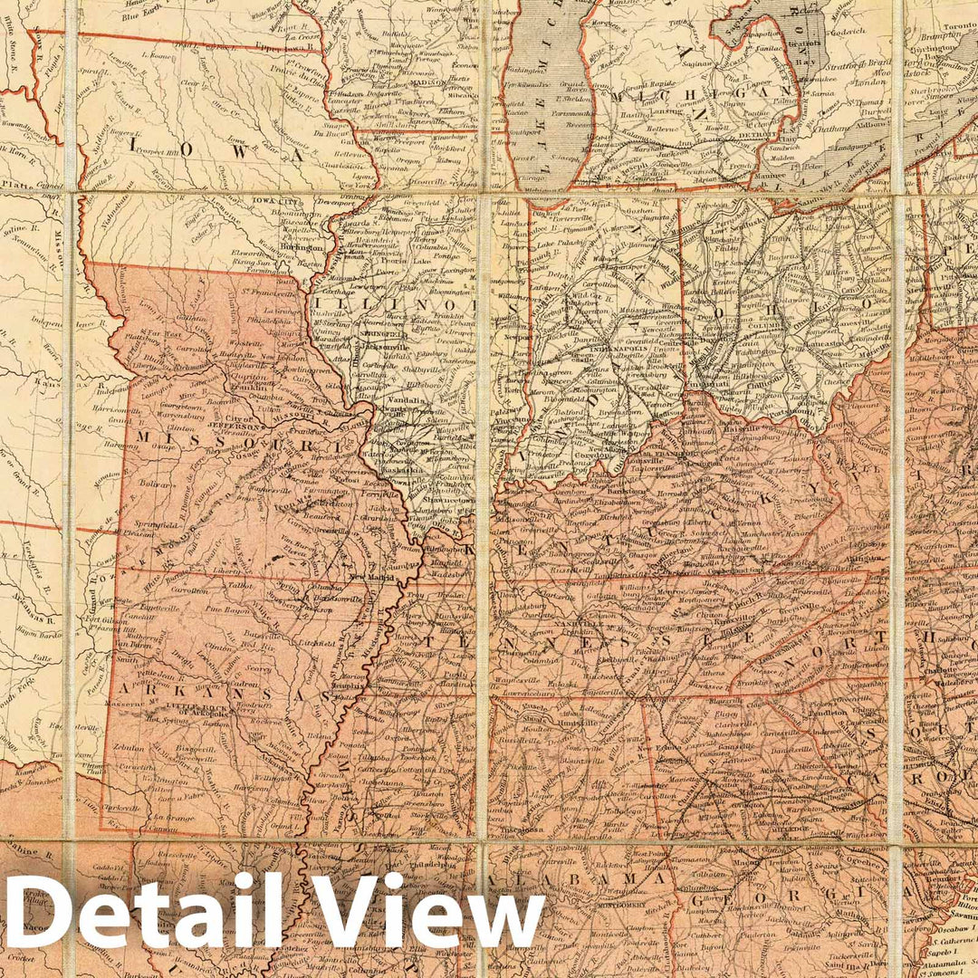 Historic Map : United States. 1861 v1