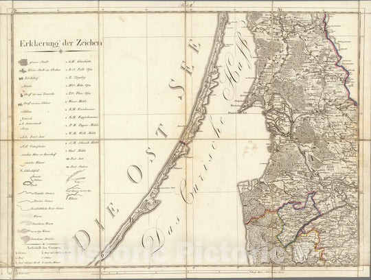 Historic Map : Prussia , Germany, Litthauen und Ost-Preussen. No. 2 1802 , Vintage Wall Art