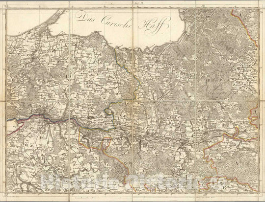 Historic Map : Prussia , Germany, Litthauen ; Ost-Preussen. No. 6 1802 , Vintage Wall Art