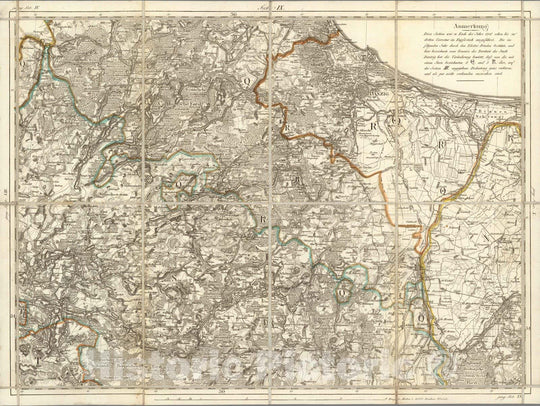 Historic Map : Prussia , Germany, West-Preussen. Marienburgsche und Dirschausche Kreis. No. 9 1810 , Vintage Wall Art