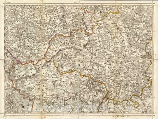 Historic Map : Prussia , Germany, Karte von Ost-Preussen nebst Preussisch Litthauen und West-Preussen. No. 11 1804 , Vintage Wall Art