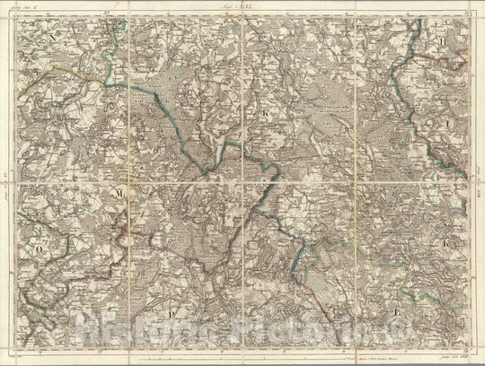 Historic Map : Prussia , Germany, Karte von Ost-Preussen nebst Preussisch Litthauen und West-Preussen. No.16 1809 , Vintage Wall Art